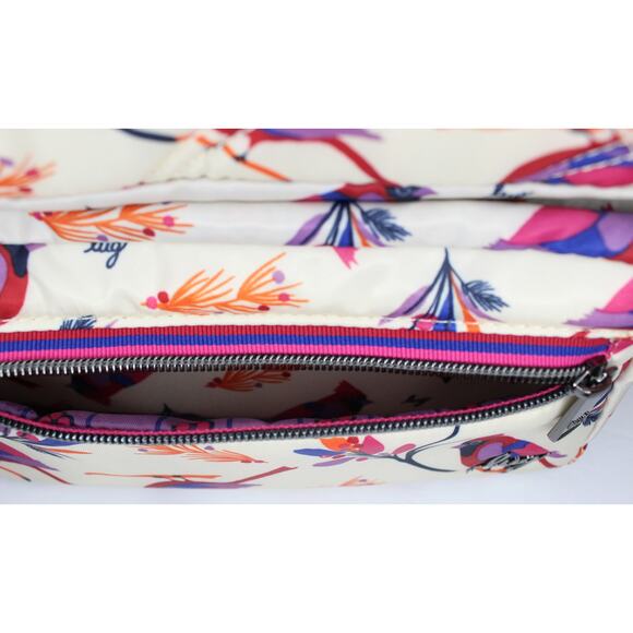 Lug Wrangler Crossbody Bag in Cardinal Cream Design, RFID Protected - Picture 13 of 16